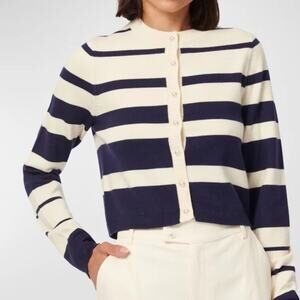 Cami NYC $275 Kimbra Faux-Pearl Embellished Wool Cardigan Sweater XS